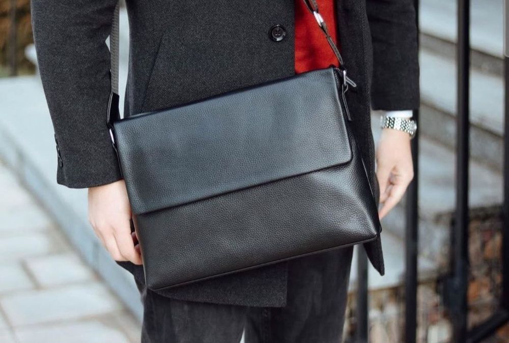 Кейс портфель для ноутбука, натуральная кожа, Турция