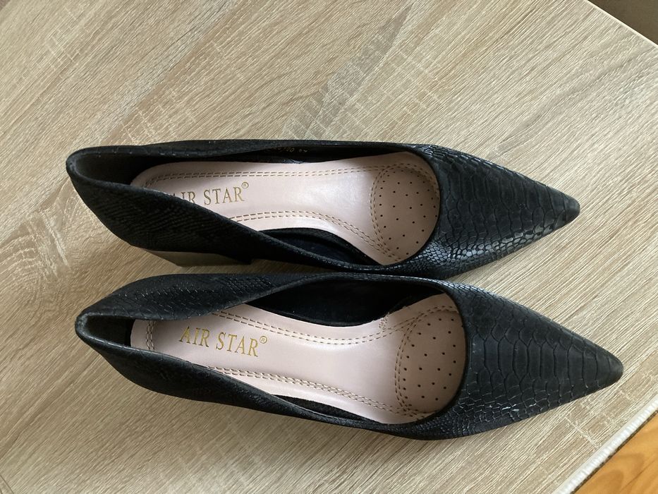 Черни обувки на ток, 37номер