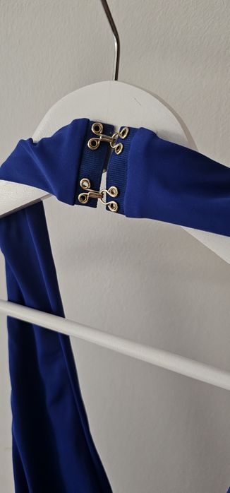 Agent Provocateur син бански с изрязани детайли