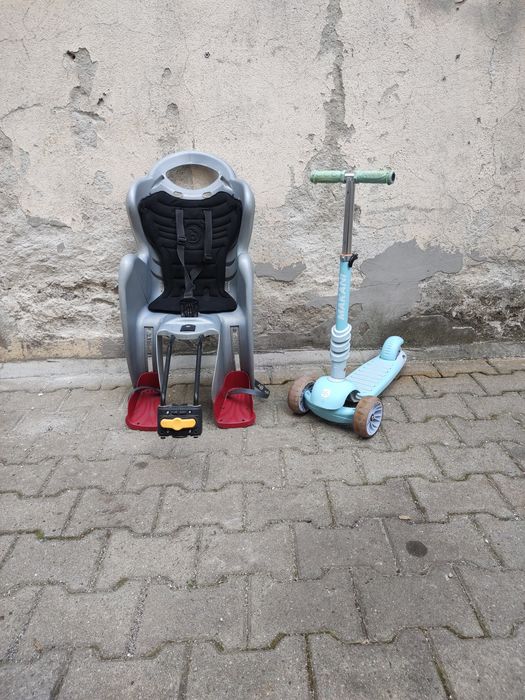 Детска седалка за велосипед и тротинетка