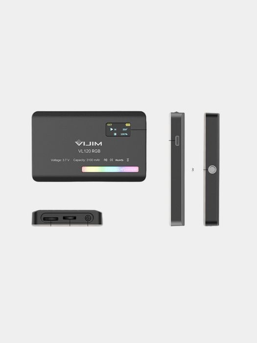 Прожектор Ulanzi VL120 RGB видео фото прожектор лампа для фото