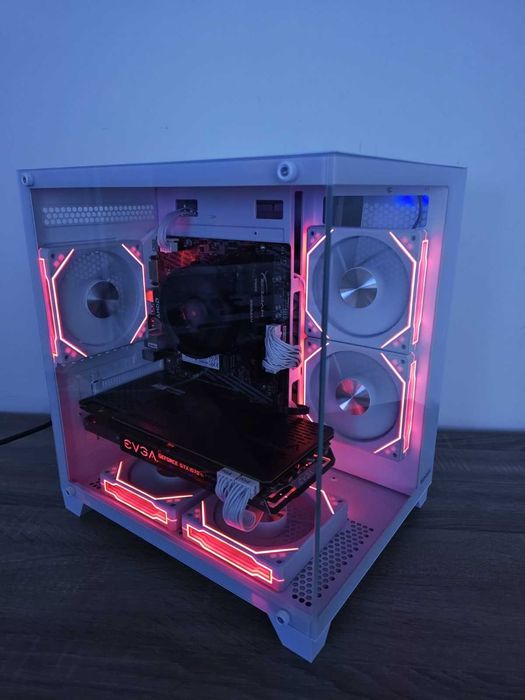 Геймърски компютър Ryzen 5 5500 / GTX 1070 Ti / 8GB RAM / SSD + HDD (Нови части!)
