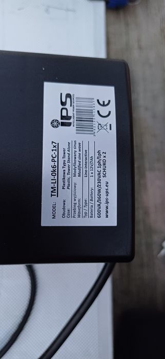 Sursa de alimentare neintreruptibila TM-LI-0k6-PC-1x7, IPS, Negru