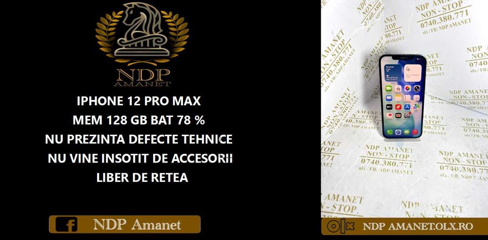 NDP Amanet Calea Mosilor 298 IPHONE 12 PRO MAX ( 51574)