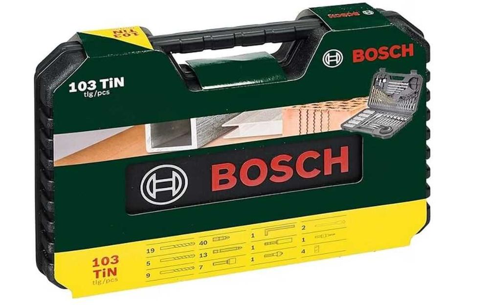 Bosch V-Line Titanium,комплект битове и свредла 103 части