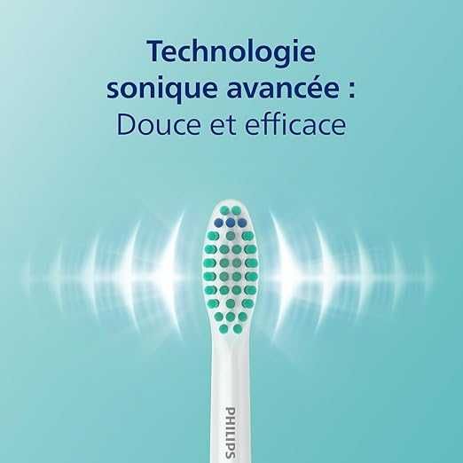 Комплект 2 Електрически четки за зъби Philips Sonicare Seria 3100 HX3675/15, Звукова технология