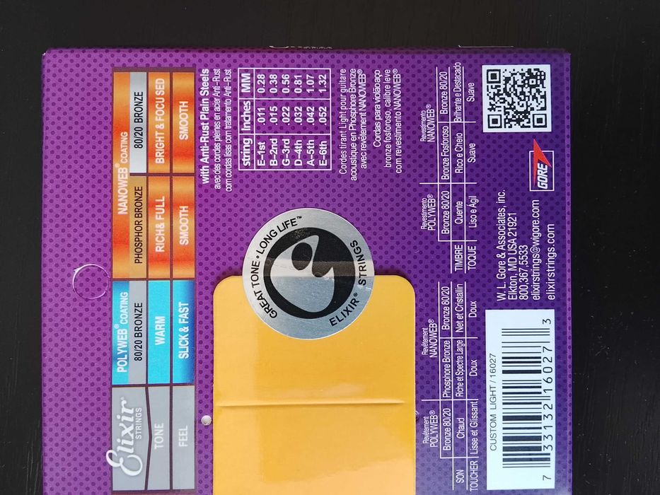 Струны для акустической гитары