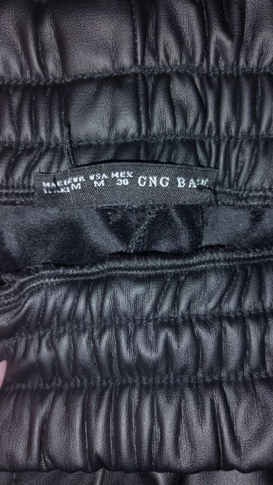 Черен кожен панталон