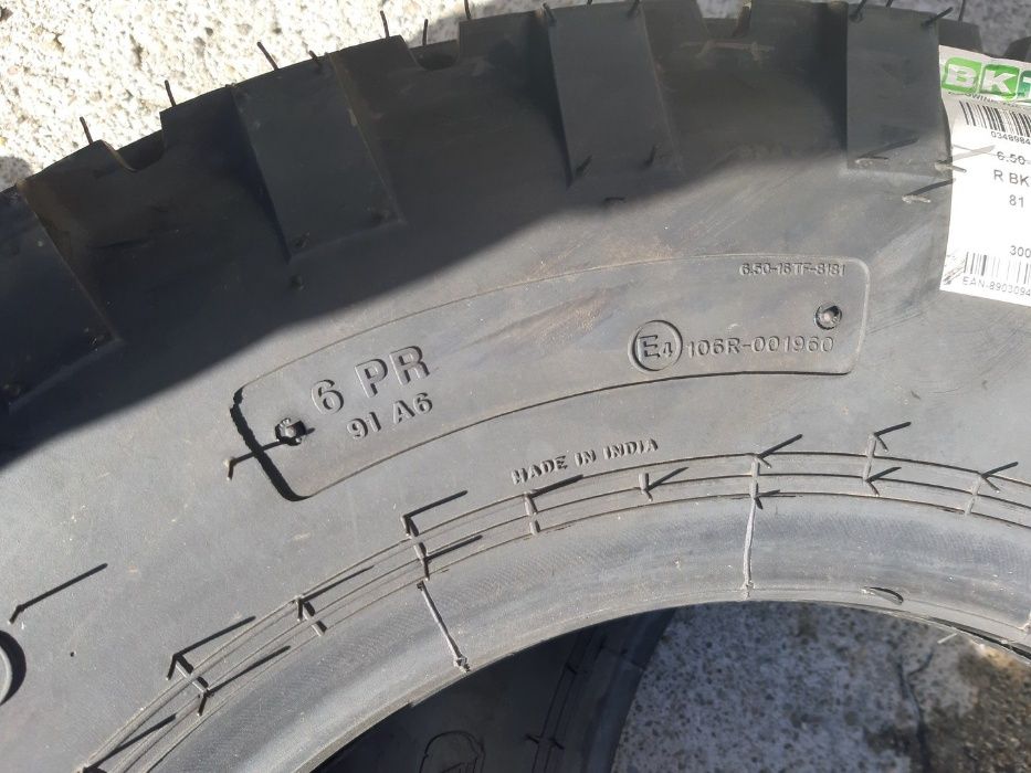 Cauciucuri noi 6.50-16 Anvelope BKT INDIENE directie tractor fata tva