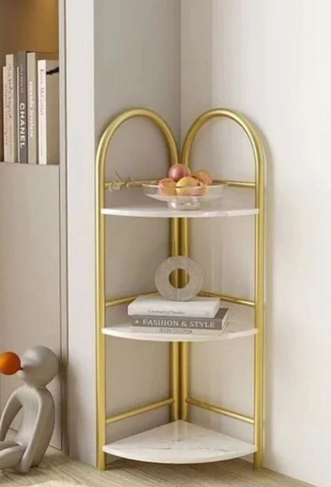 Роскошная угловая полка этажерка для интерьера