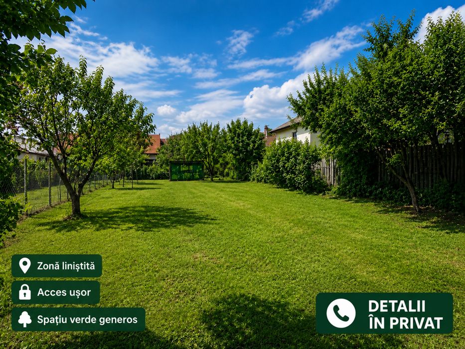 Inchiriez 584 mp de teren pretabil pentru gradina sau alte activitati