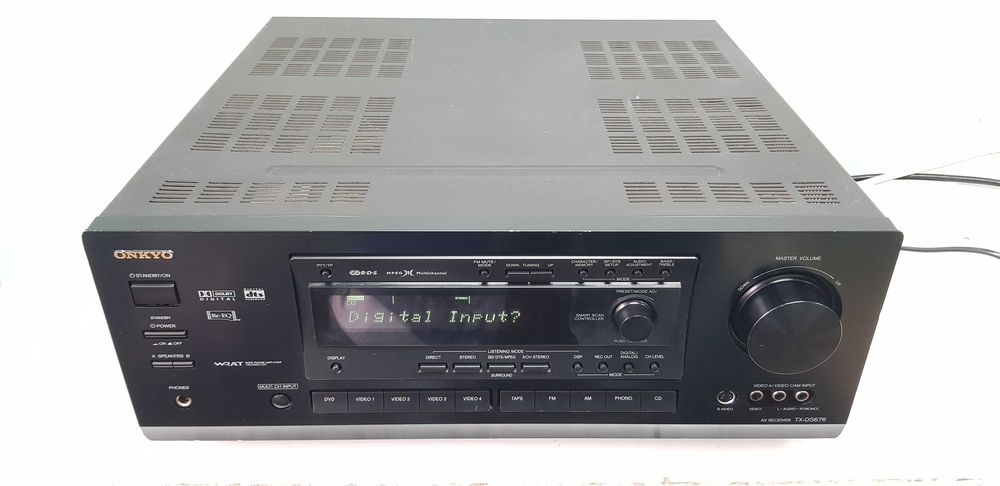 Receiver Onkyo TX DS 676 - 110W/canal 15 kg Hi-Fi Stereo audiophile