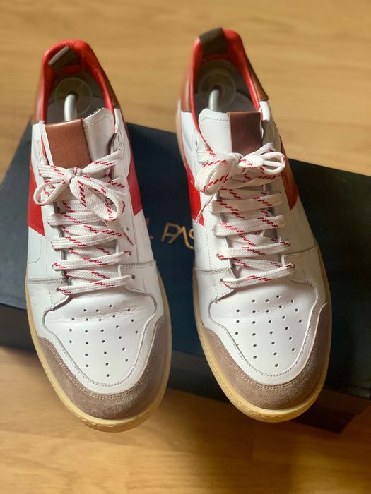 Adidasi barbati piele IL Passo cu cutie / pantofi sport albi
