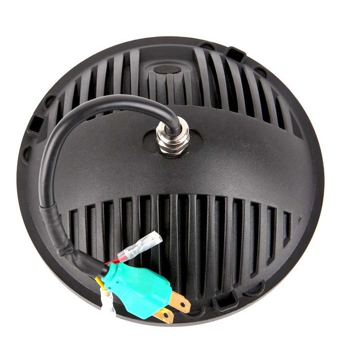 Faruri LED Wrangler JT JK Rubicon Sahara Cu Angel Eyes 96W “RAYDER”