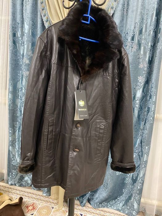 Кожаная дубленка