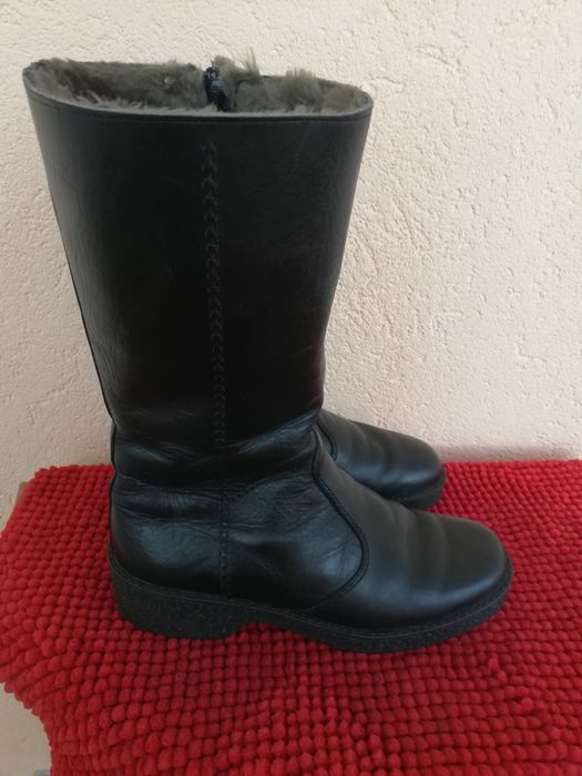 Cizme dama nr 41 piele cu blana Helux