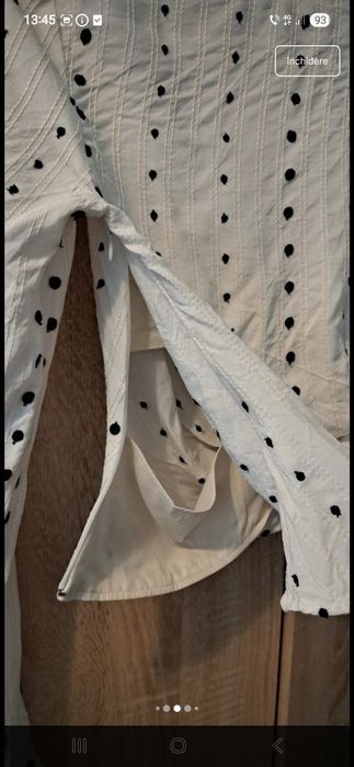 Bluza tip camasa Jacquemus 36 cu buline si decupaje, eleganta