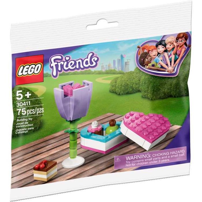 НОВИ! LEGO® 30411 Friends кутия за бонбони и цветя