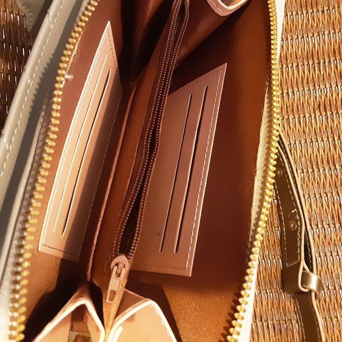 Geanta gri portofel 20 cm