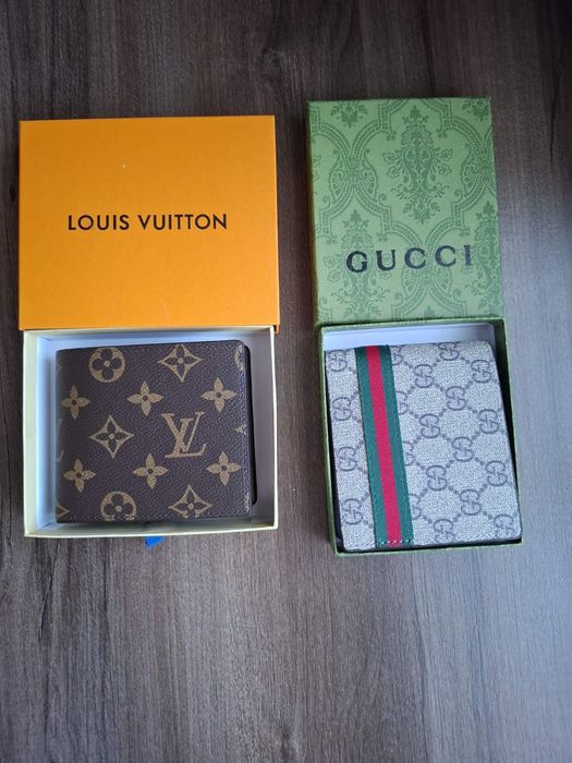 Louis Vuitton и Gucci портфейл