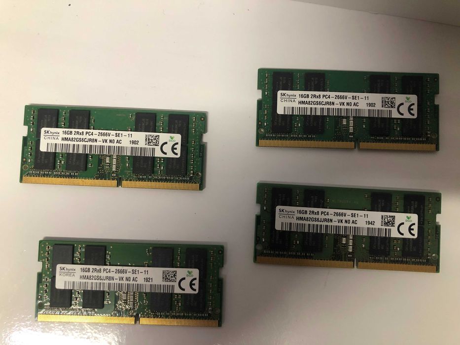 Memorie laptop 1 x 16 gb Hynix DDR4 2666, HMA82GS6CJR8N-VK, garantie
