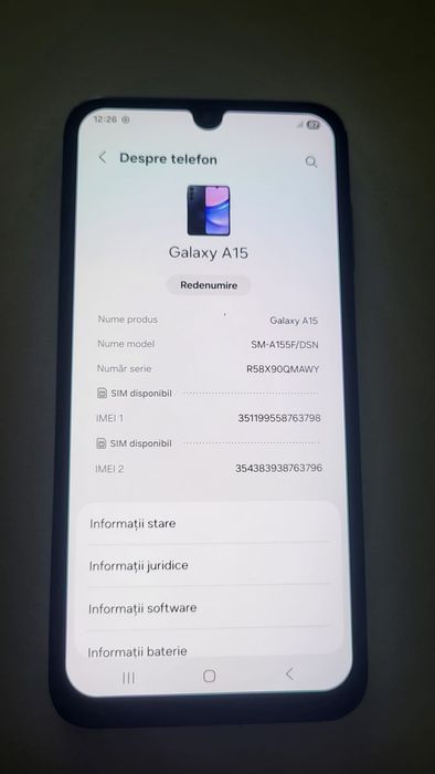 Samsung Galaxi A 15
