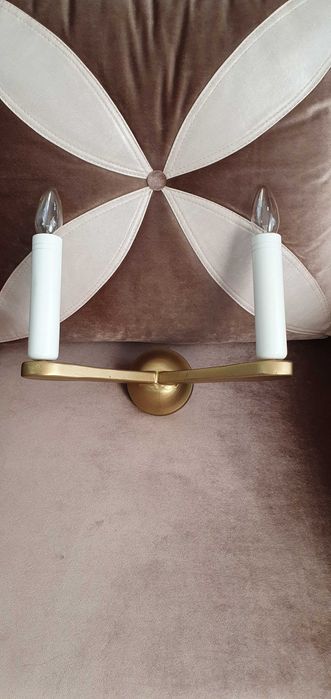 Aplică metalică cu două brațe