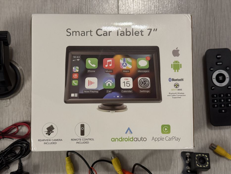 Tabletă Auto 7" / Cameră Parking / CarPlay / Android Auto / Bluetooth