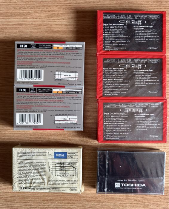 Продам кассеты TOSHIBA; TDK; Pioneer; Sony; Yoko.
