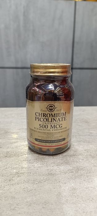 Solgar chromium picolinate 500 mcg 60 veg caps