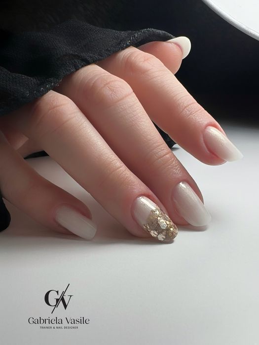 Unghii cu gel , manichiura semipermanenta, pictura personalizata