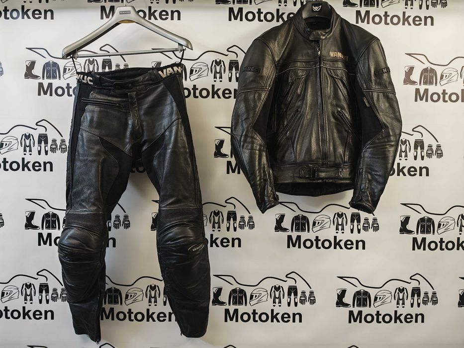 Costum moto piele Vanucci marime 52 lung