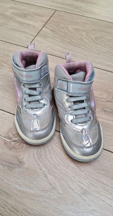Sneakers Adidași Geox argintiu/ roz unicorn 26
