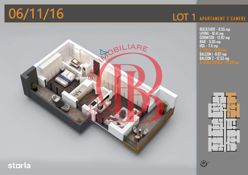 Apartament decomandat 2 camere -Titan Pallady Metrou Teclu - Vedere 2