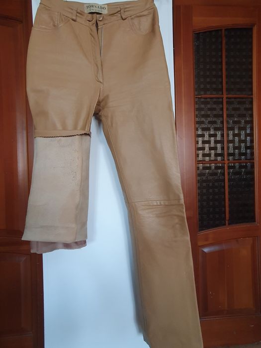 Брюки из натуральной кожи