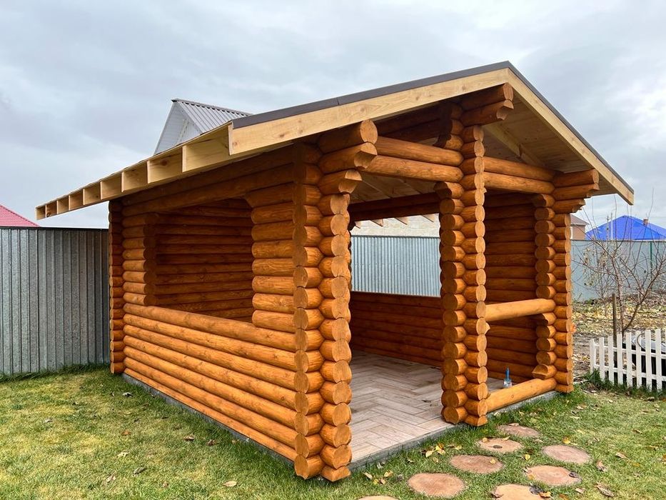 Изготовление срубов.