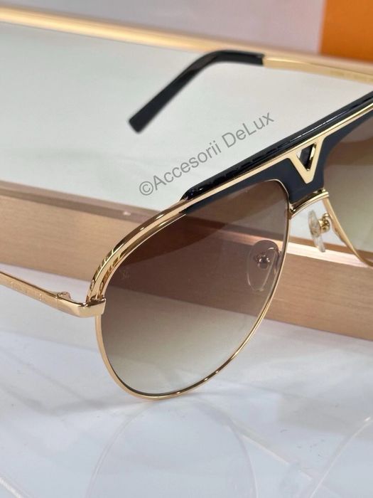 Ochelari de Soare Louis Vuitton Dourado Pilot Z1030E Noi Full Box [Verificare Colet] Gold