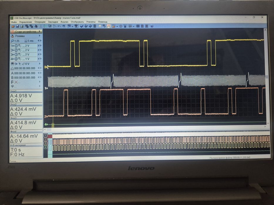 Осциллограф Постоловского (мотор тестер)