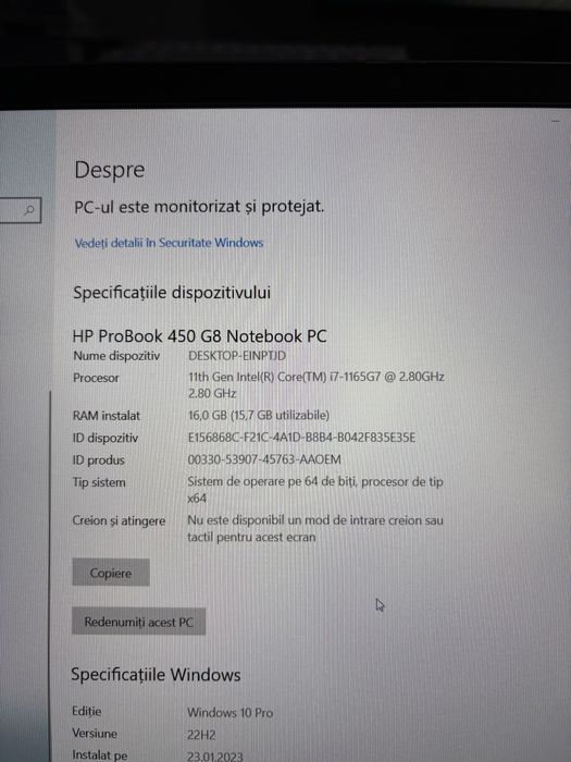 Laptop HP Probook I7