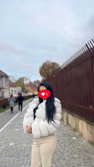 Blană naturală albă – FULL VULPE POLARĂ