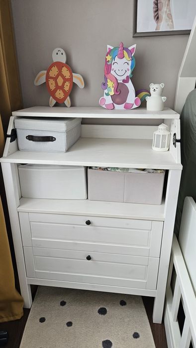 Masa de infasat/comoda alb