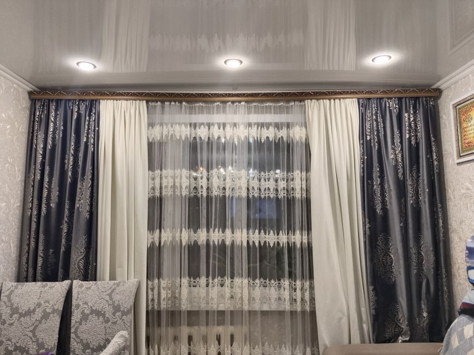 Шторы велюровые с июлем.