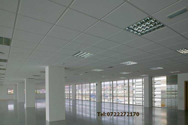 Montaj tavane casetate - Tavan fals de tip casetat