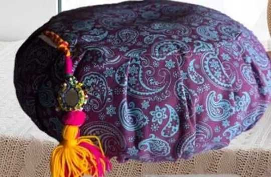 Perna de meditatie. Meditation Cushion Zafu PAISLEY 15cm