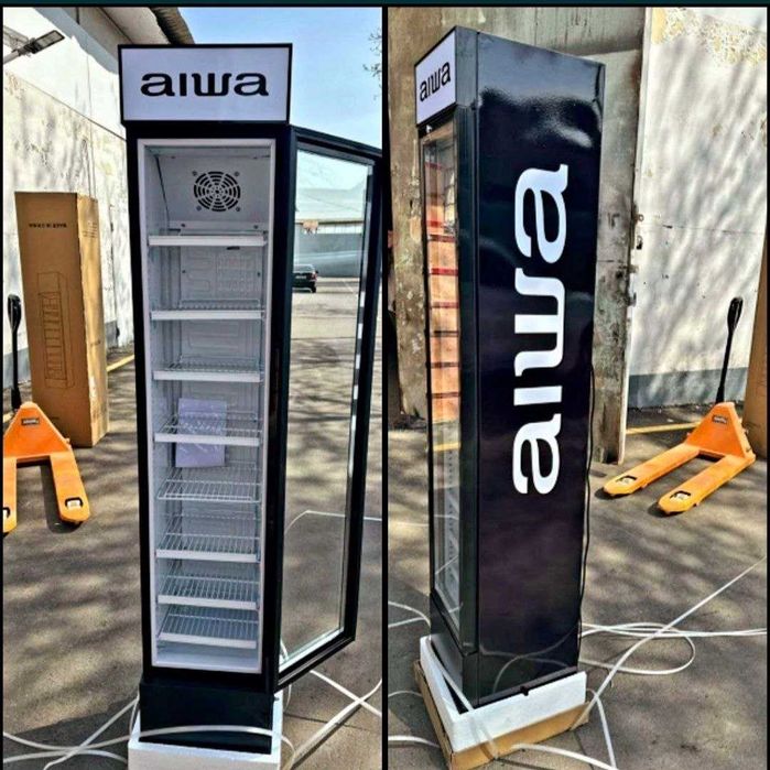 Узкие витринные холодильники сигаретки AIWA japan оптом