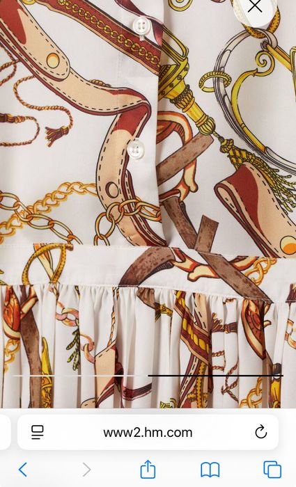 H&M сатенирана рокля