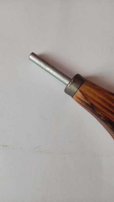 Старинно духало за камина от дърво и кожа