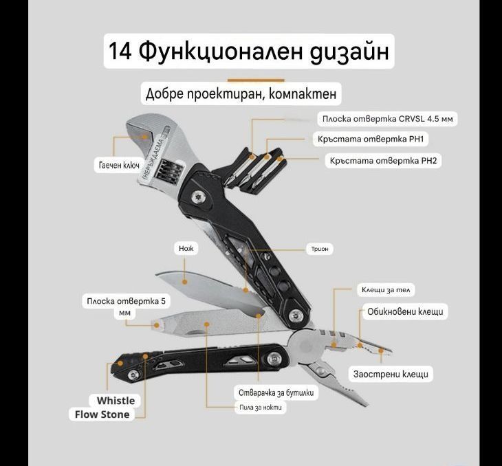 Мултитул -Traveler-14 в 1