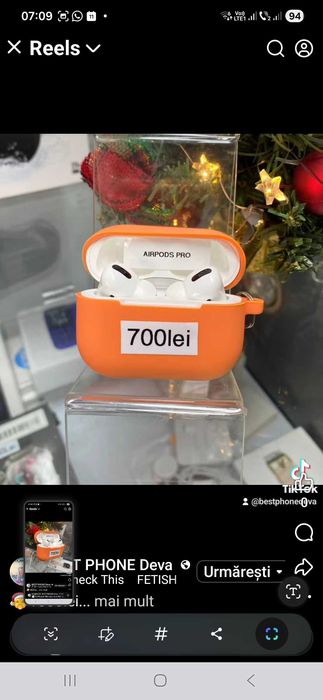 Airpods pro si pro 2 originale noi type C 2Ani garantie Magazin Rate