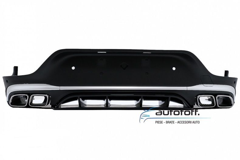 Difuzor bara spate compatibil cu Mercedes GLC Coupe Facelift (2015+) 63 AMG Chrome Design
